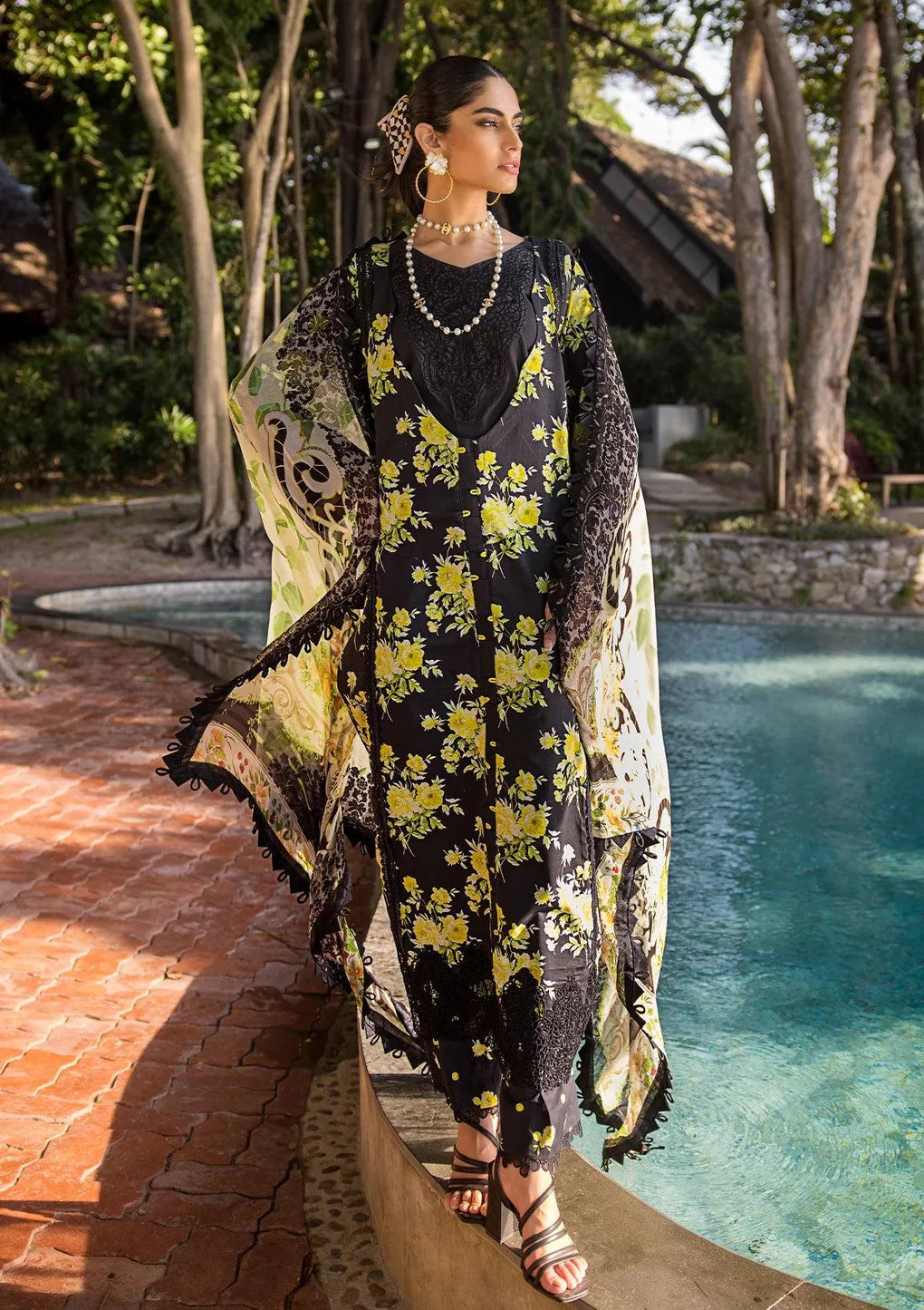 Elaf Signature Embroidered Lawn Collection  2024 | Eclipsed Dream | 6A