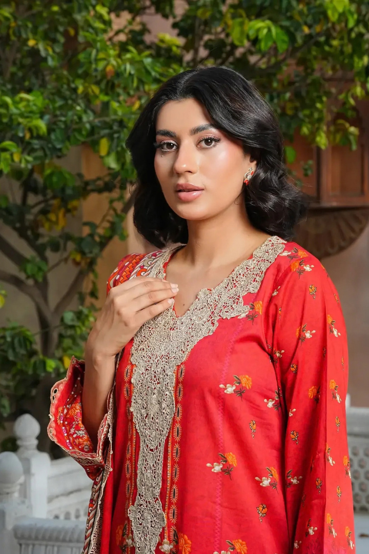 Shaanse Monsoon Luxury pret Cotton Ready to Wear Collection 2026 | Orange