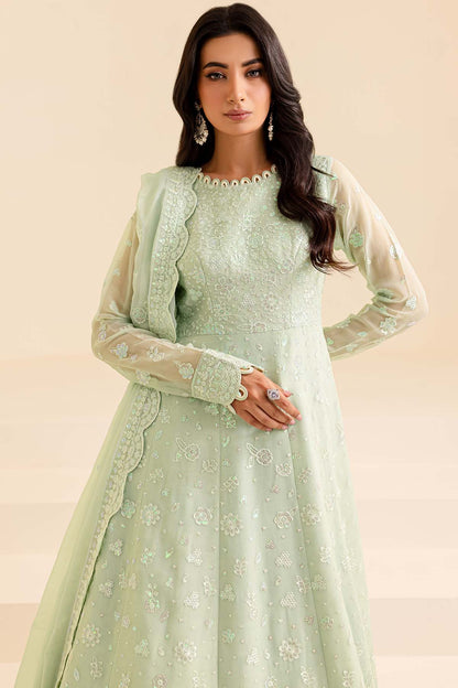 Farasha Unstitched Embroidered Lumiere Festive Formal | Aqua Dream