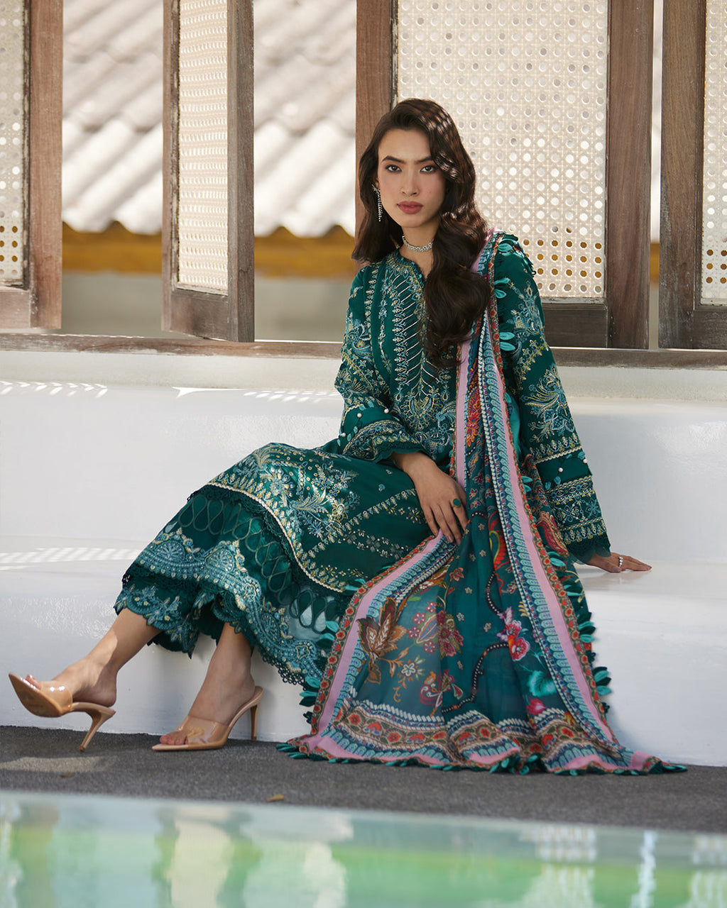 Liliana By Faiza Saqlain Luxury Lawn Collection 2024 | Milena