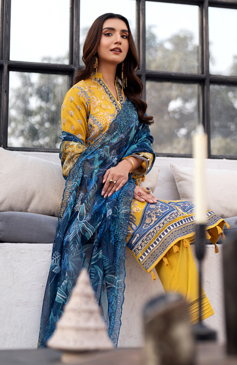 AL Zohaib Sunshine Bloom Embroidered Cutwork | SBC-004