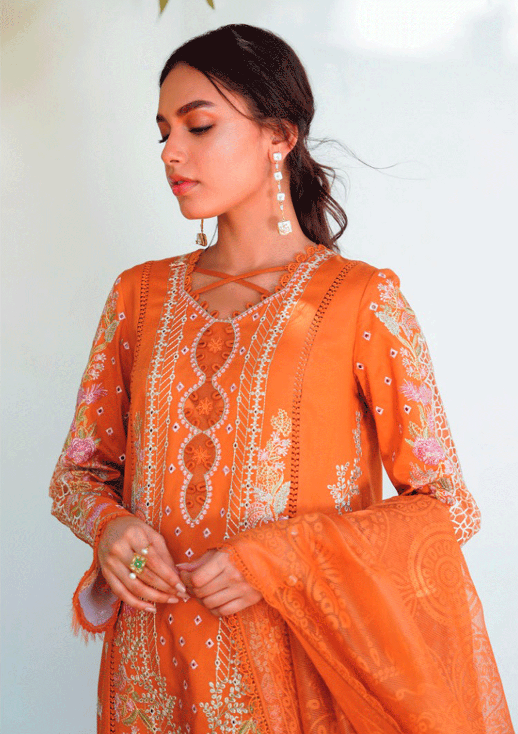 Qlinekari Lawn Collection 2023 by Qalamkar  | Alania - Mirha Fashion