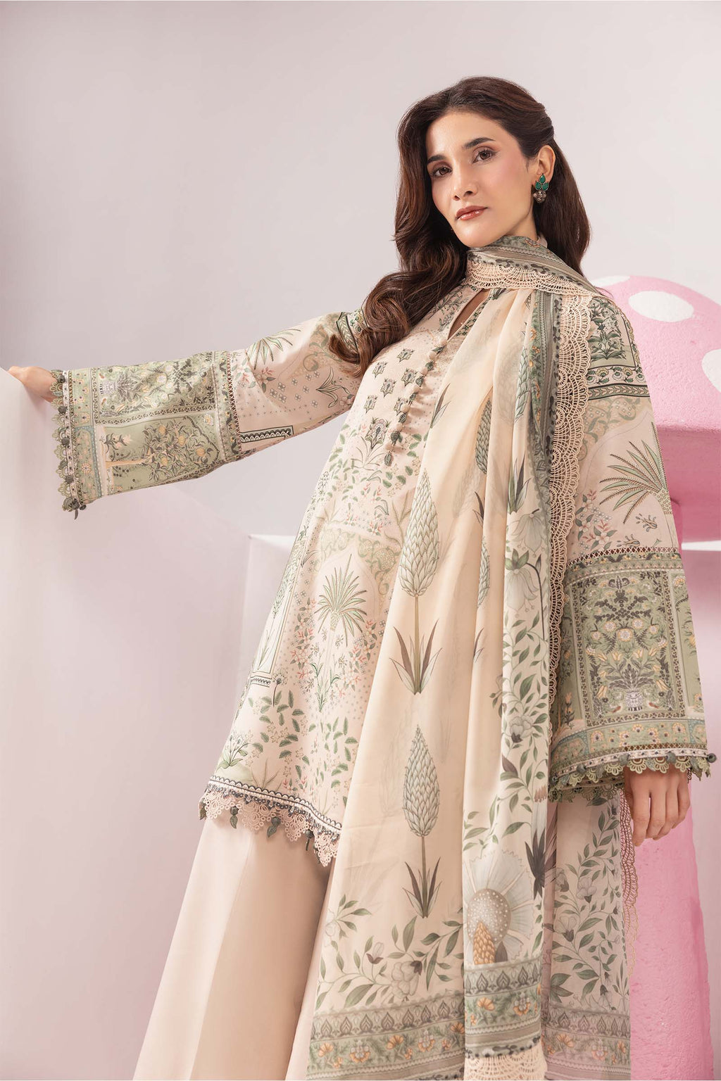Maria B Mbasic Spring Summer Unstitched Collection | MB-CUSV13-11-A - Mirha Fashion