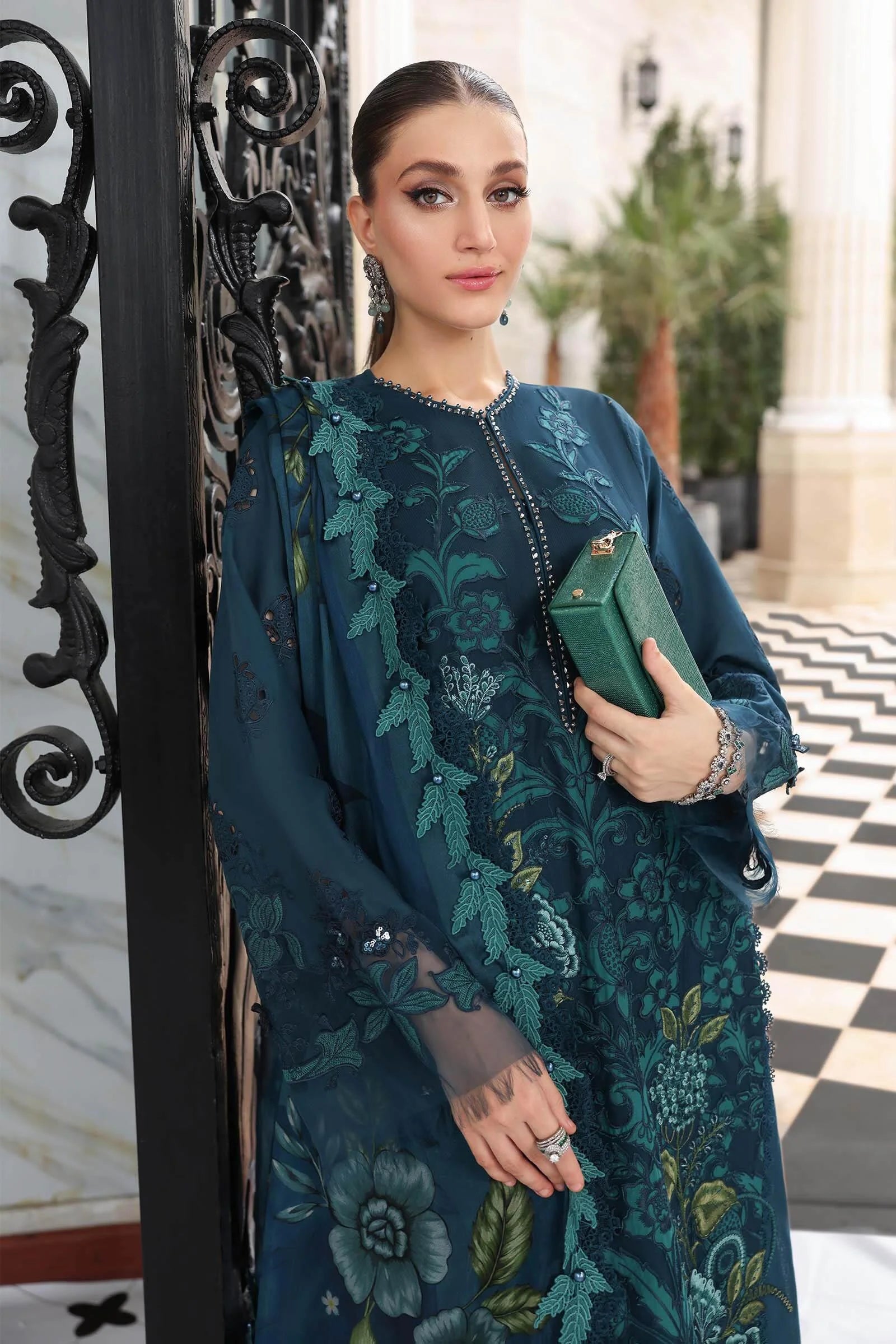 Maria B Luxury Lawn Eid Vol-26 Unstitched Collection 2026 | D06 - Mirha Fashion