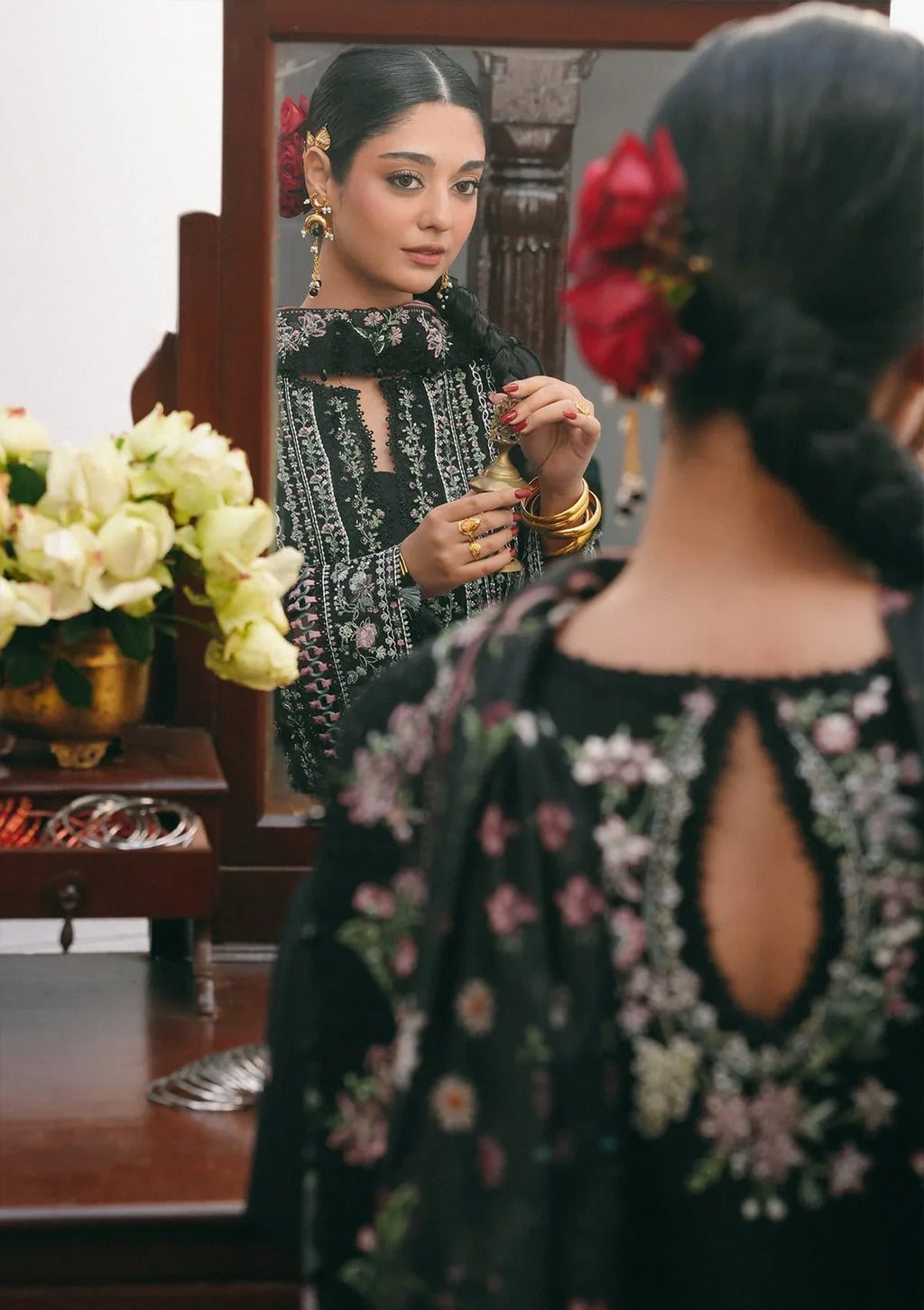 KAHF Ek Fasana Luxury Lawn Unstitched Collection 2026 | KLB-3B SIYAARA - Mirha Fashion