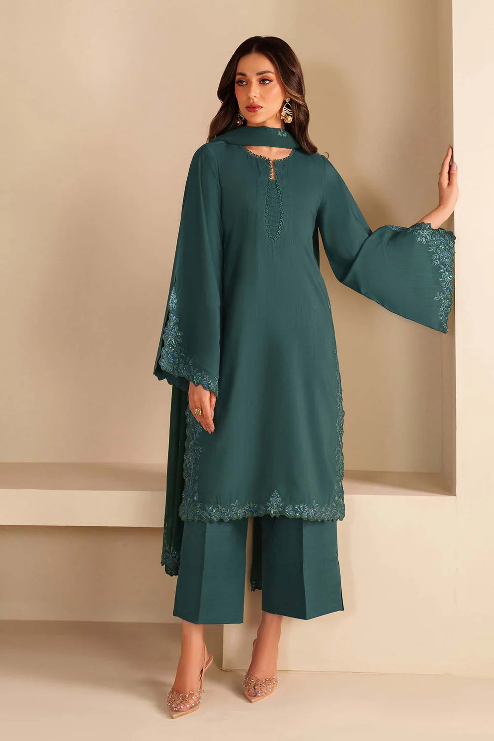Zarif Exclusive Tabeer the Silk Edit Unstitched Collection 2026 | 07 SAWERA - Mirha Fashion