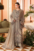 Maria B Chiffon Unstitched  Collection  2026 | MPC-26-201-Antique Grey