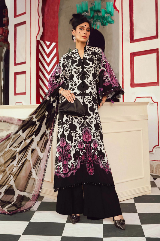 Maria B Mprints Fall Edit 3 PCS Unstitched 2025 | 4B