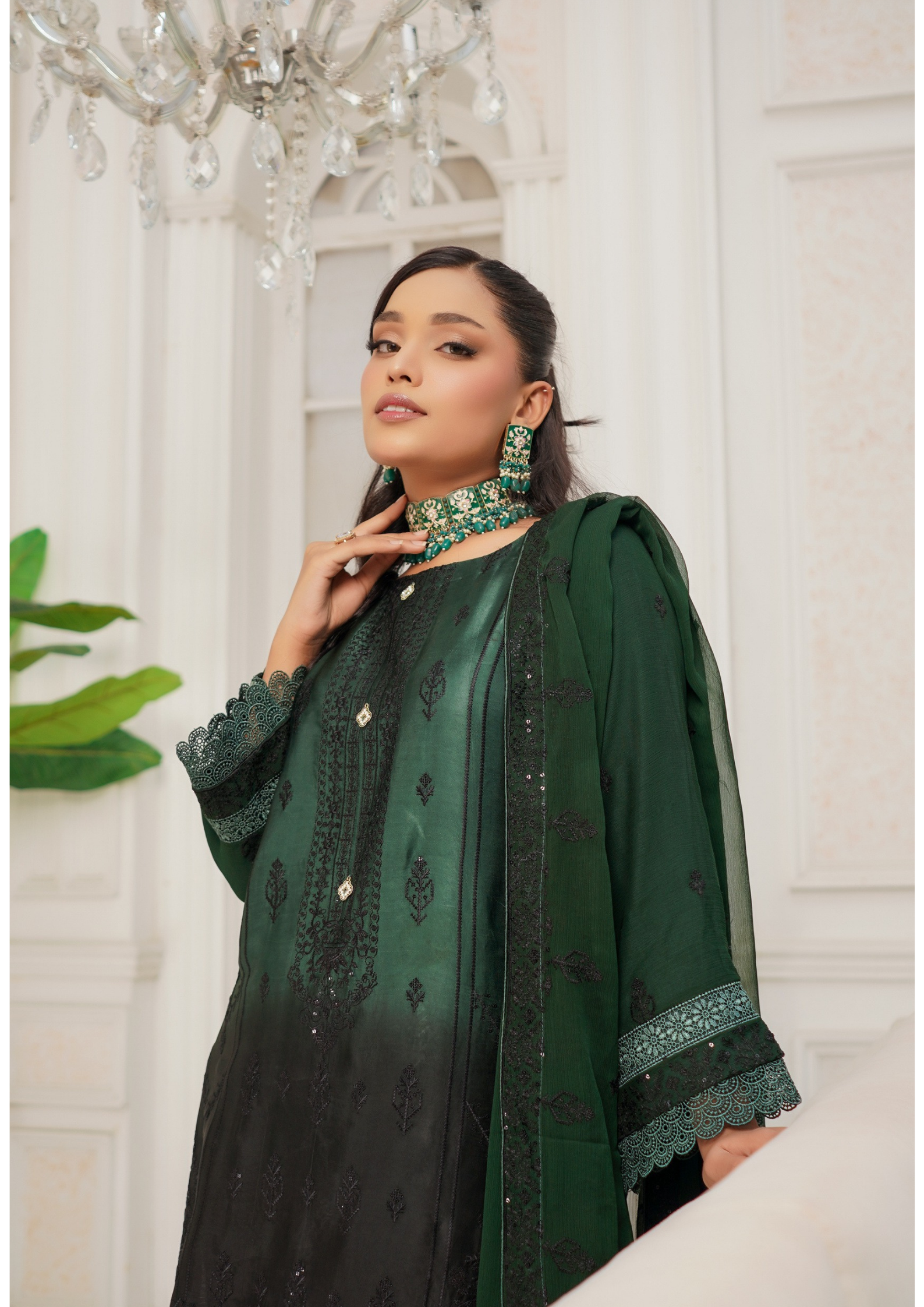Agha Noor Silk Ready to Wear Collection Nov-2025 | Dark Green