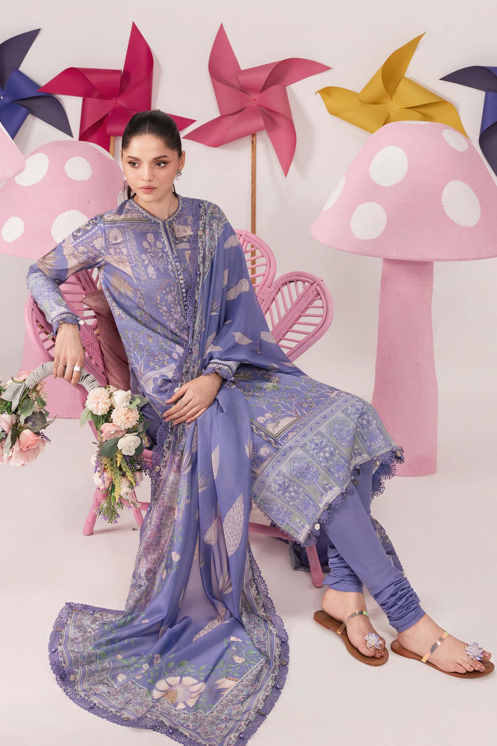 Maria B Mbasic Spring Summer Unstitched Collection | MB-CUSV13-11-B - Mirha Fashion
