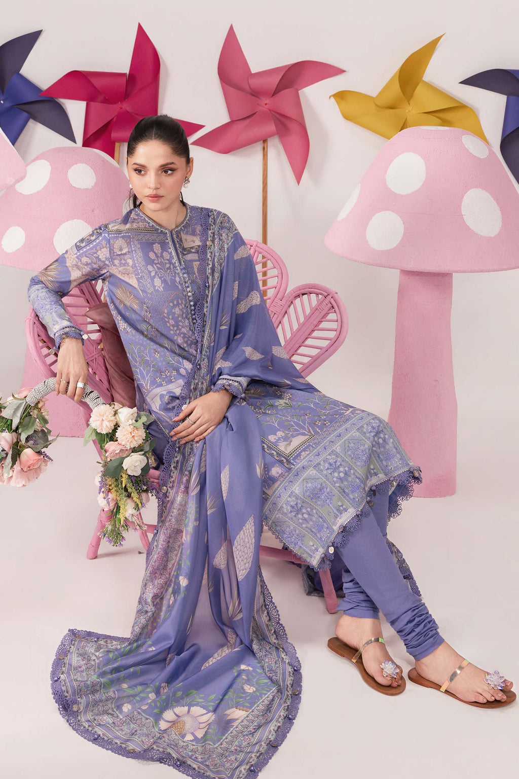 Maria B Mbasic Spring Summer Unstitched Collection | MB-CUSV13-11-B - Mirha Fashion