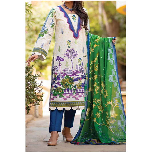 MIZAJ 3-PIECE DIGITAL LAWN COLLECTION 2022 - S3RL-220103 - 03