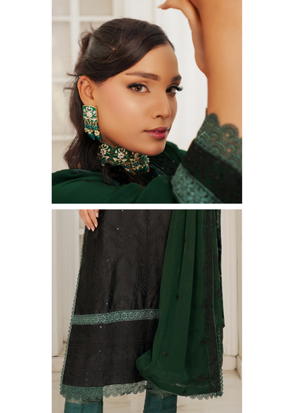 Agha Noor Silk Ready to Wear Collection Nov-2025 | Dark Green