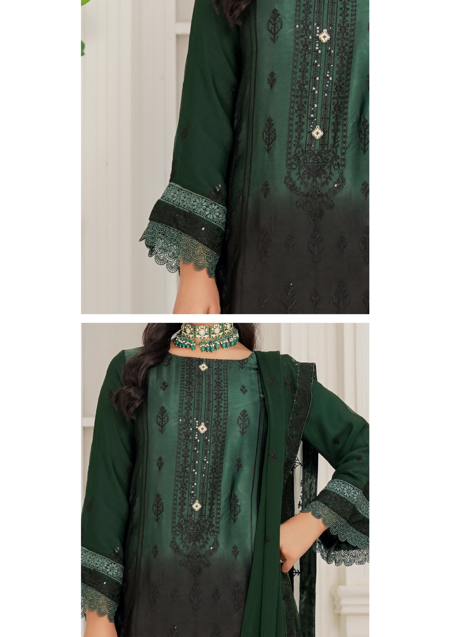 Agha Noor Silk Ready to Wear Collection Nov-2025 | Dark Green