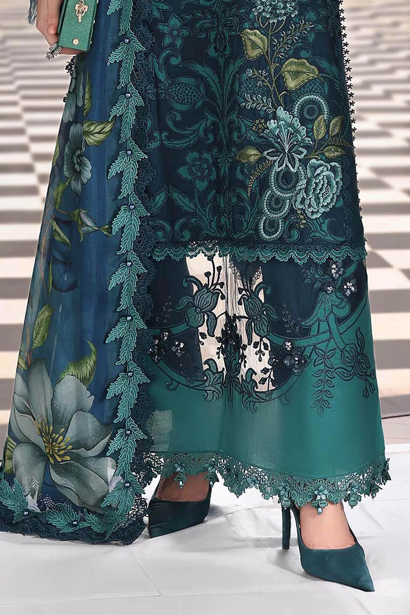 Maria B Luxury Lawn Eid Vol-26 Unstitched Collection 2026 | D06 - Mirha Fashion