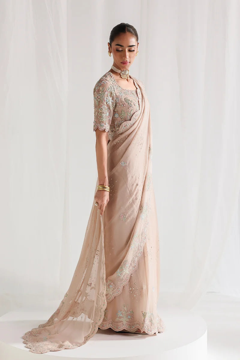 Qalamkar Luxury Chiffon Unstitched Collection | QCC-04 NOVERA