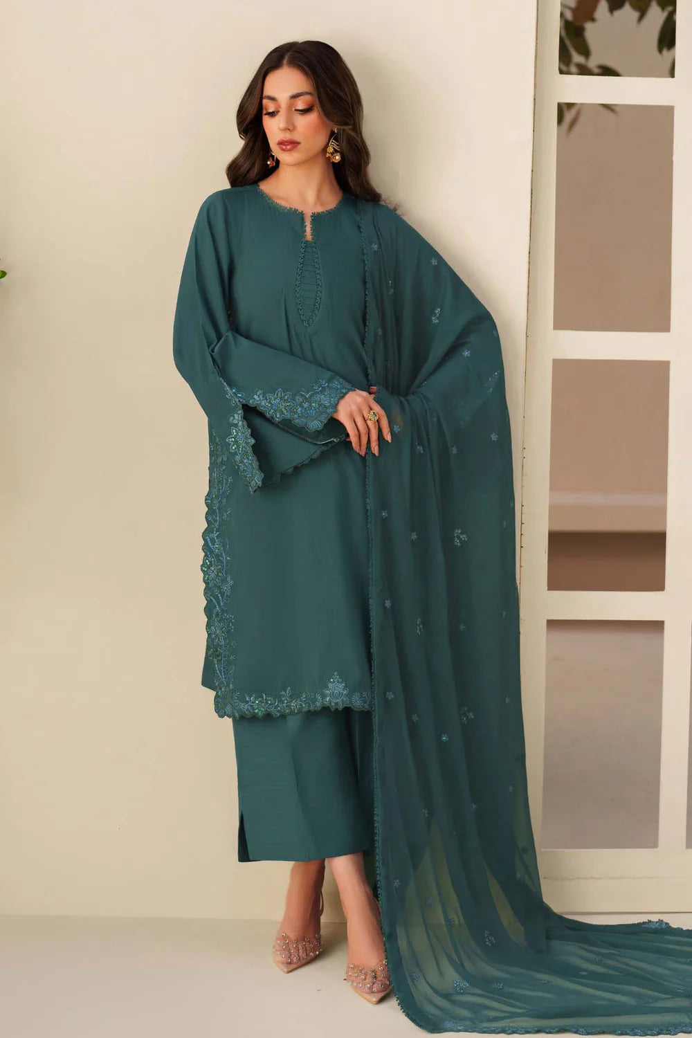 Zarif Exclusive Tabeer the Silk Edit Unstitched Collection 2026 | 07 SAWERA - Mirha Fashion