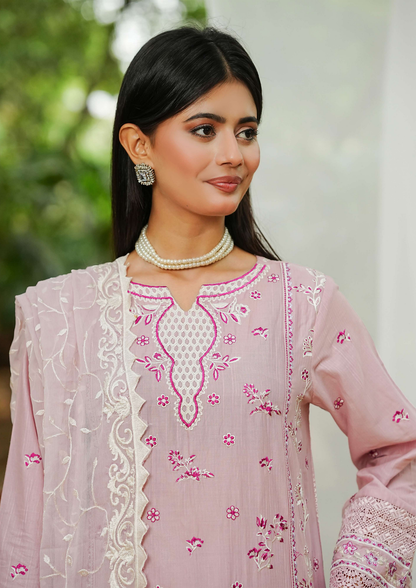 Agha Noor Cotton Ready To Wear Collection Ronak 2025 | Tea Pink