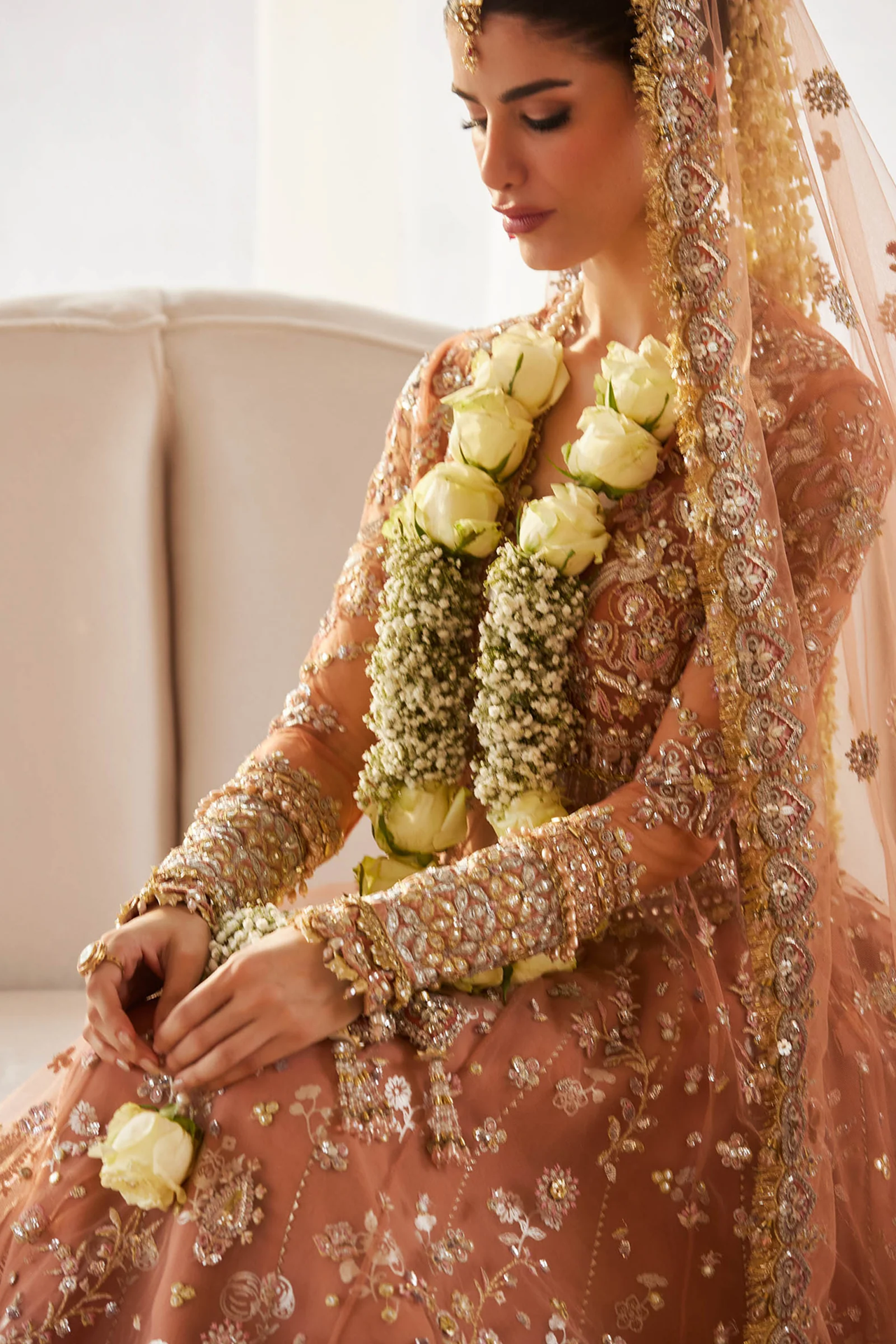 Zaha Gossamer Wedding Festive 2025 3 PCS Unstitched Collection | GUL-E-MAHNOOR ZC 25-08