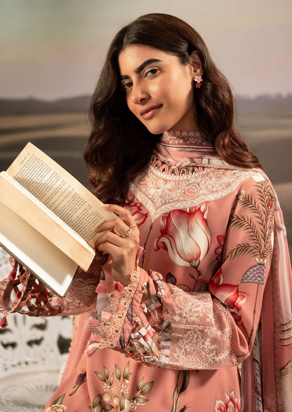 Maria B. MBasic Fall 2025 Collection – 3 Piece Unstitched Suit | 04B