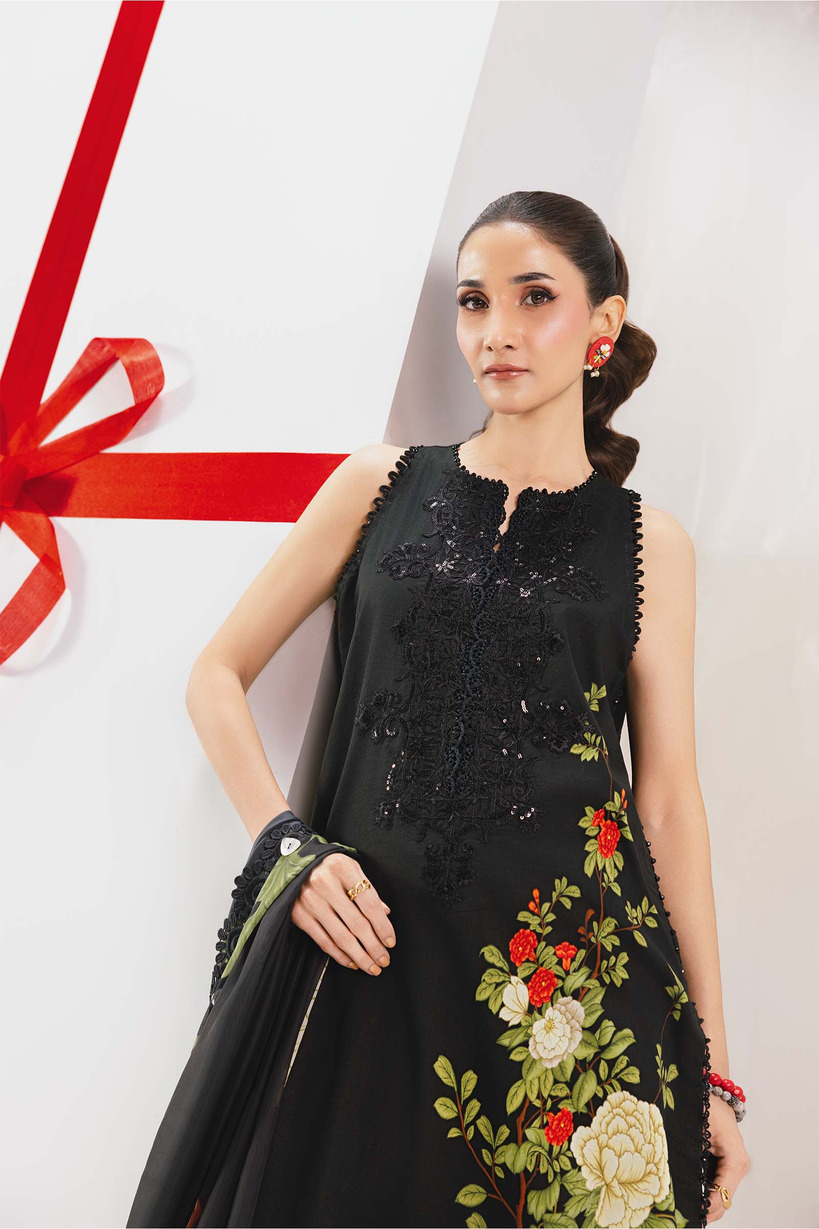 Maria B Mbasic Spring Summer Unstitched Collection | MB-CUSV13-12-B - Mirha Fashion