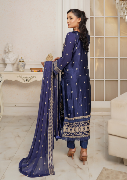 Agha Noor Silk Ready to Wear Collection Nov-2025 | Navy Blue