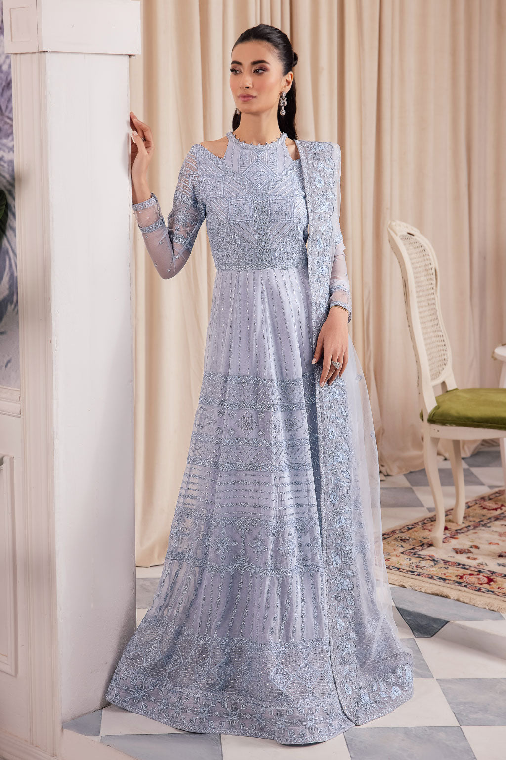 Iznik Chinon Festive Chiffon Formals | CC-38 Izara - Mirha Fashion