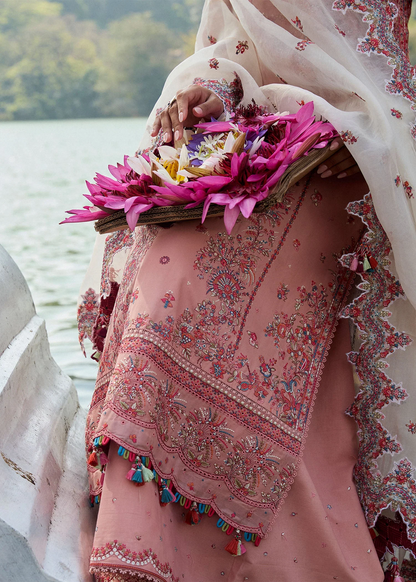 Hussain Rehar SS Unstitched Luxury Lawn 2025 |Peaar
