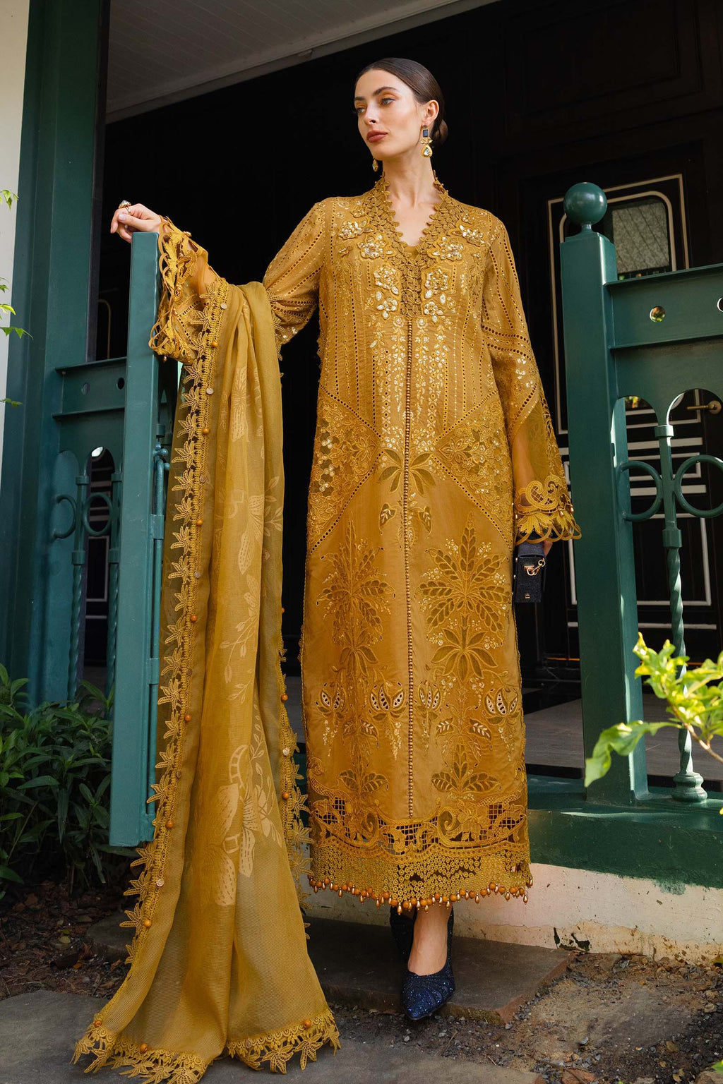 Maria B Luxury Lawn Eid Vol-26 Unstitched Collection 2026 | D07 - Mirha Fashion