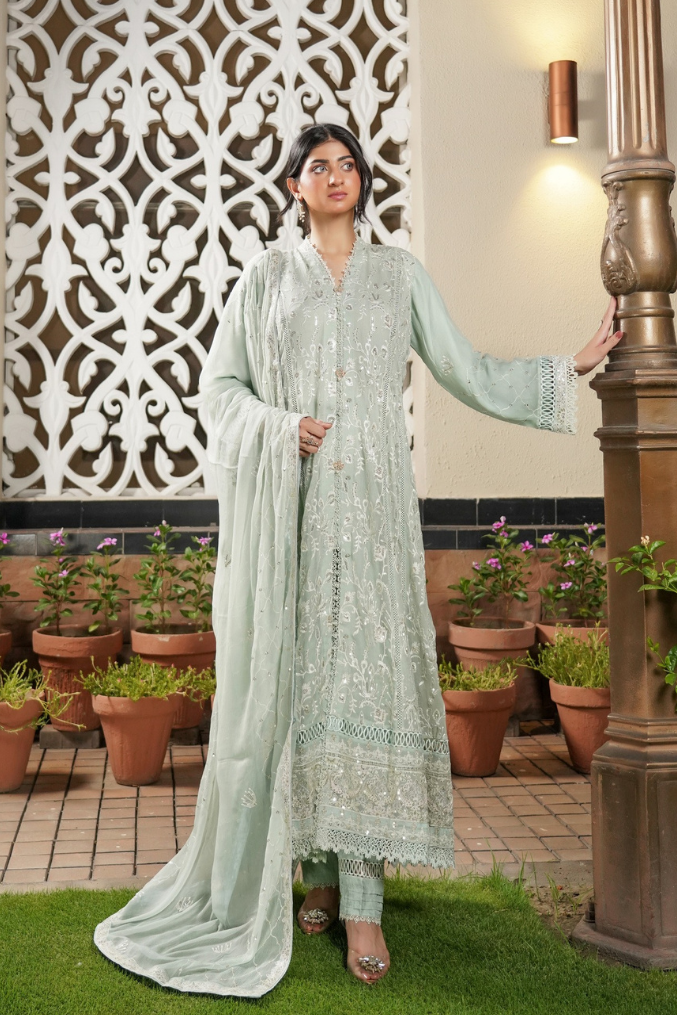 Agha Noor Luxury Gowns Afsanay Ready to Wear Collection | Light Green