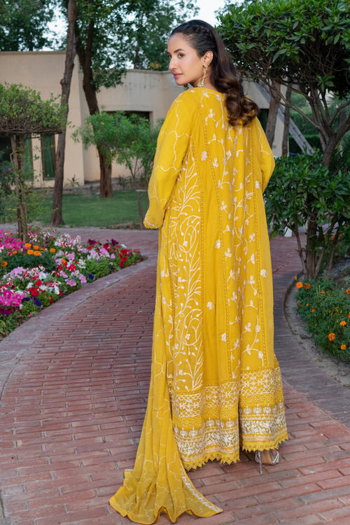 Agha Noor Luxury Gowns Rimjhim Vol-05 Ready to Wear Collection | Yellow - Mirha Fashion