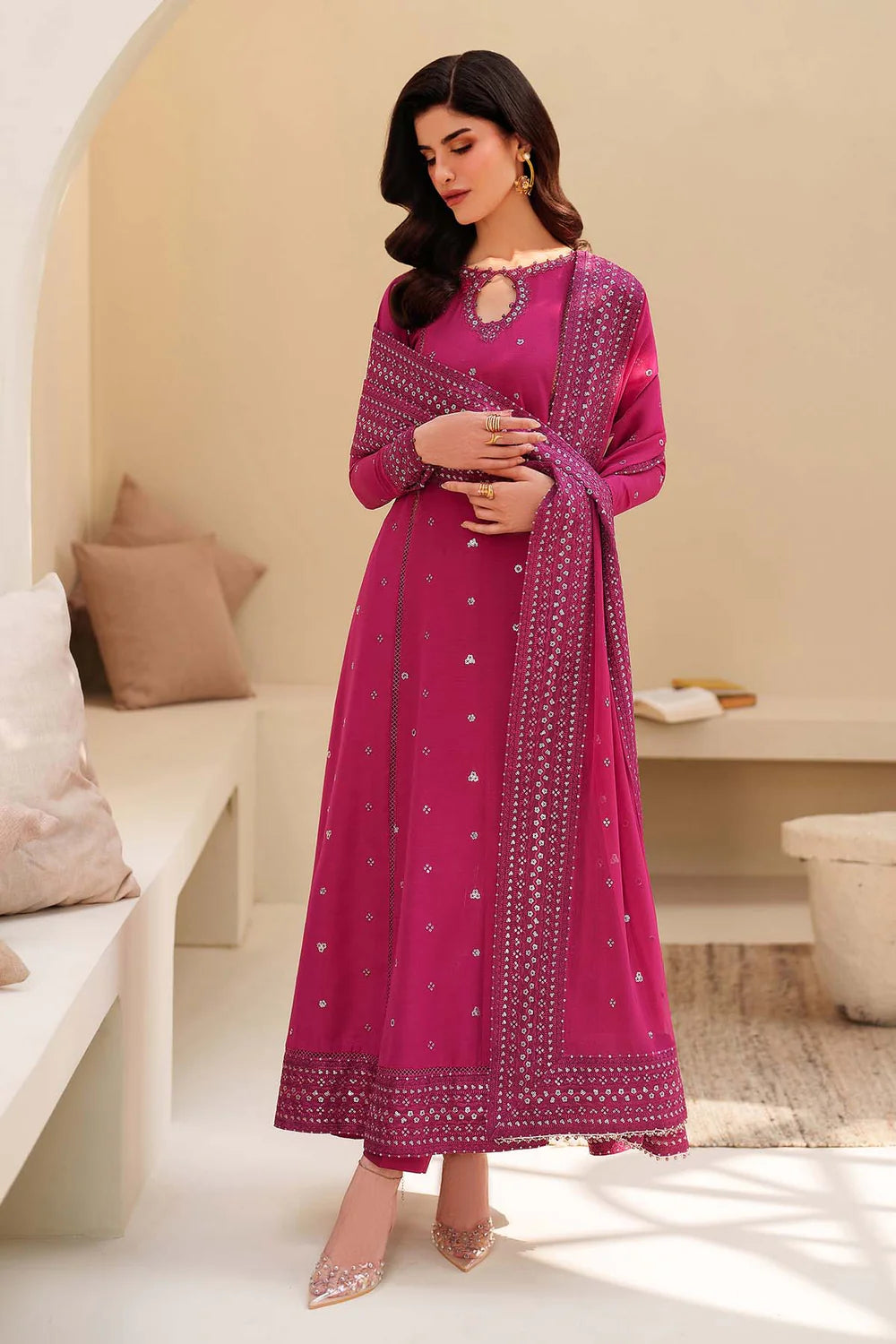 Zarif Exclusive Tabeer the Silk Edit Unstitched Collection 2026 | 04 HORAIN - Mirha Fashion