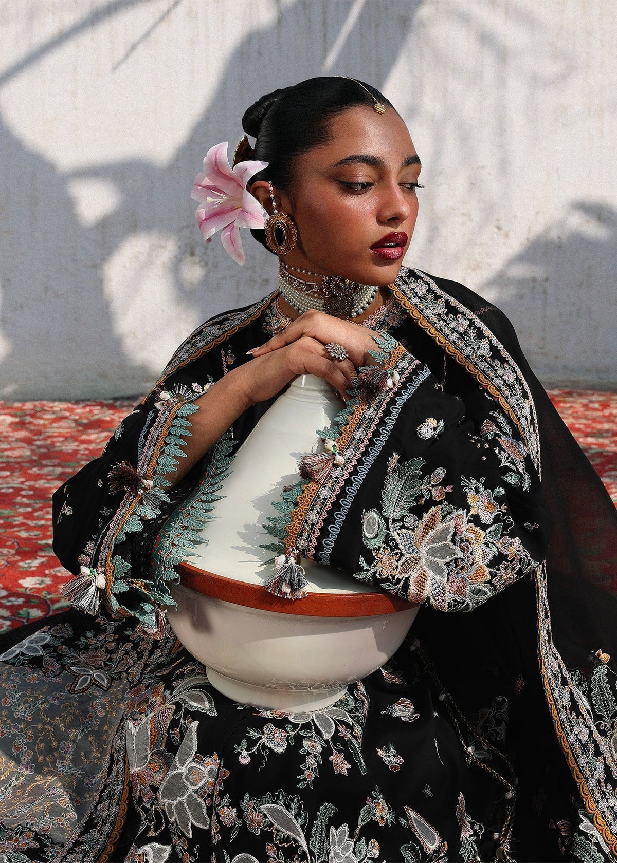 Hussain Rehar Kalabagh Luxury Lawn Unstitched Collection 2026 | D#89 SABLE - Mirha Fashion
