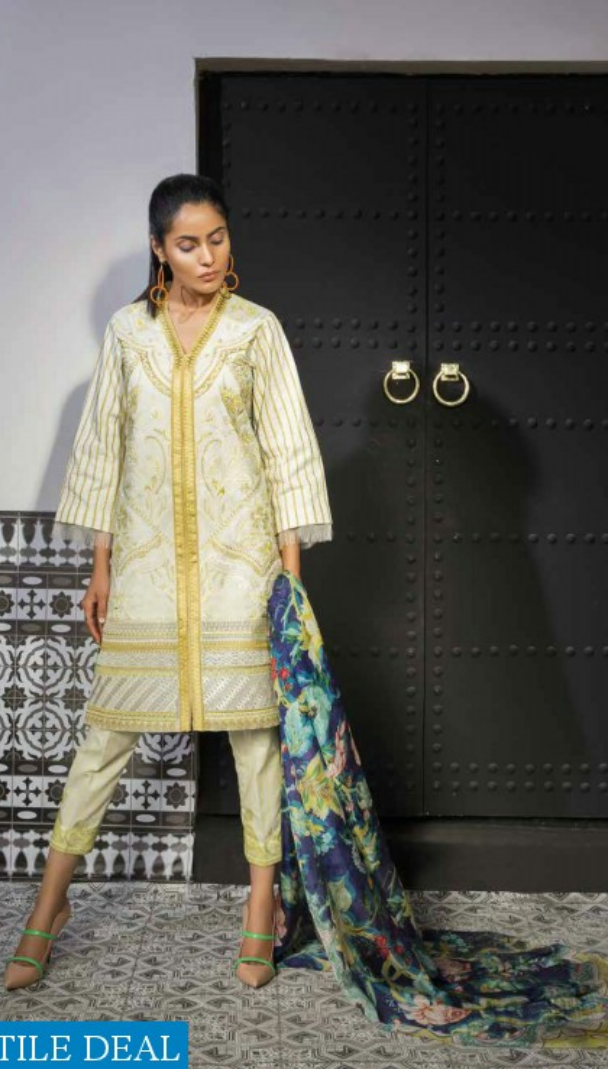 Al Zohaib Mahgul Luxury Lawn Ready To Wear | D-08B - Mirha Fashion