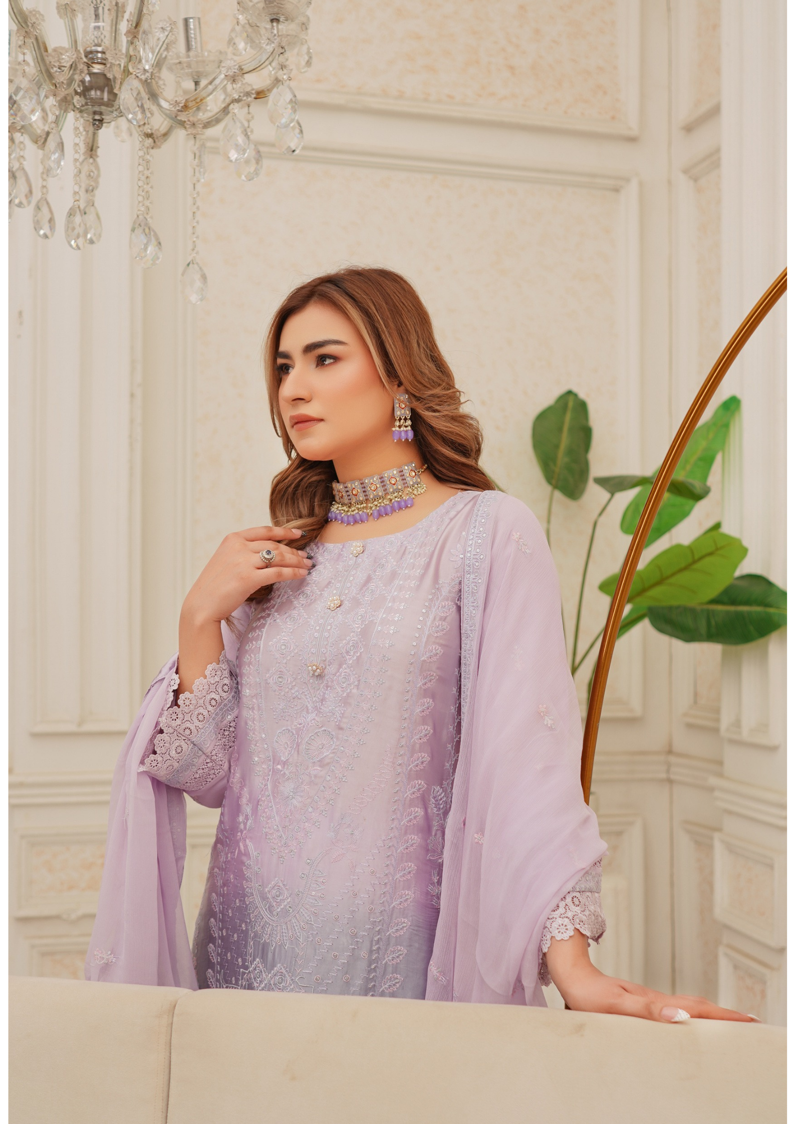Agha Noor Silk Ready to Wear Collection Nov-2025 | Light Purple