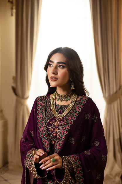 Rajkumari Formal By Sidra Aleem 3 PCS Unstitched 25 | Amethysta 02