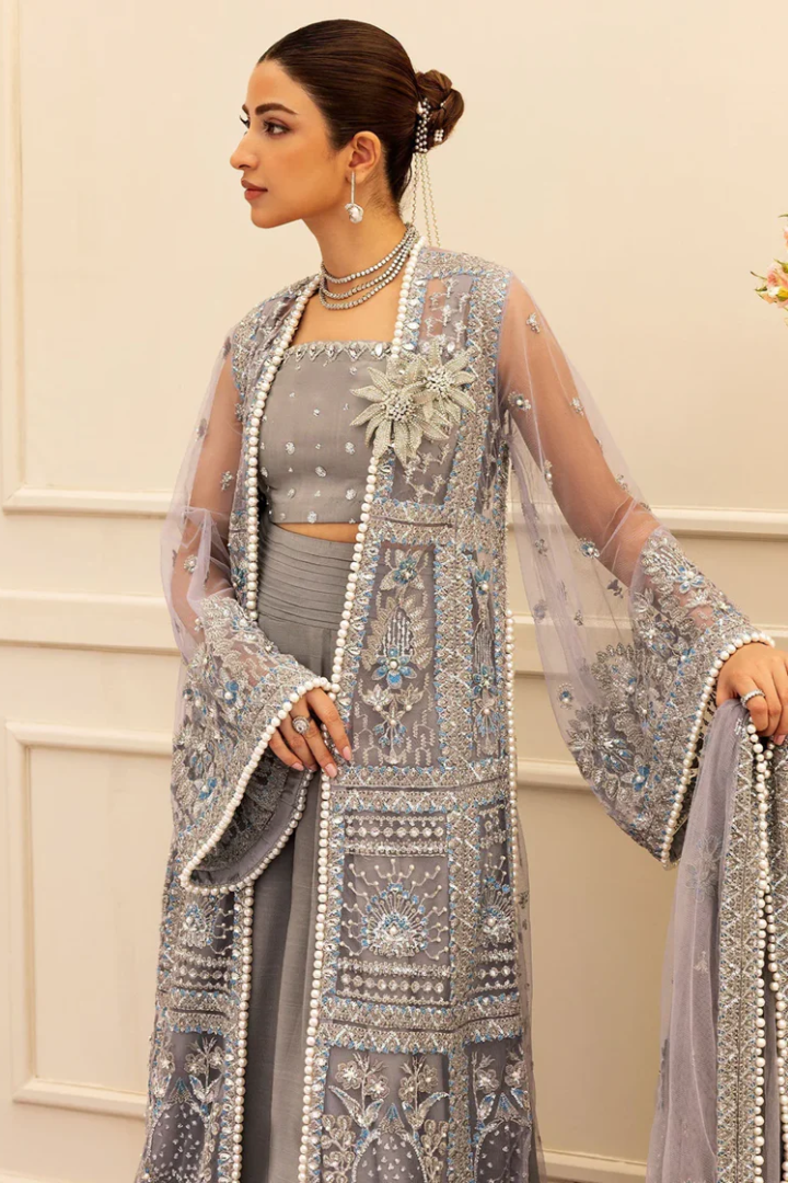 Sadaf Fawad Khan Siraa Festive 3 PCS Unstitched | OVERCAST WHISPER