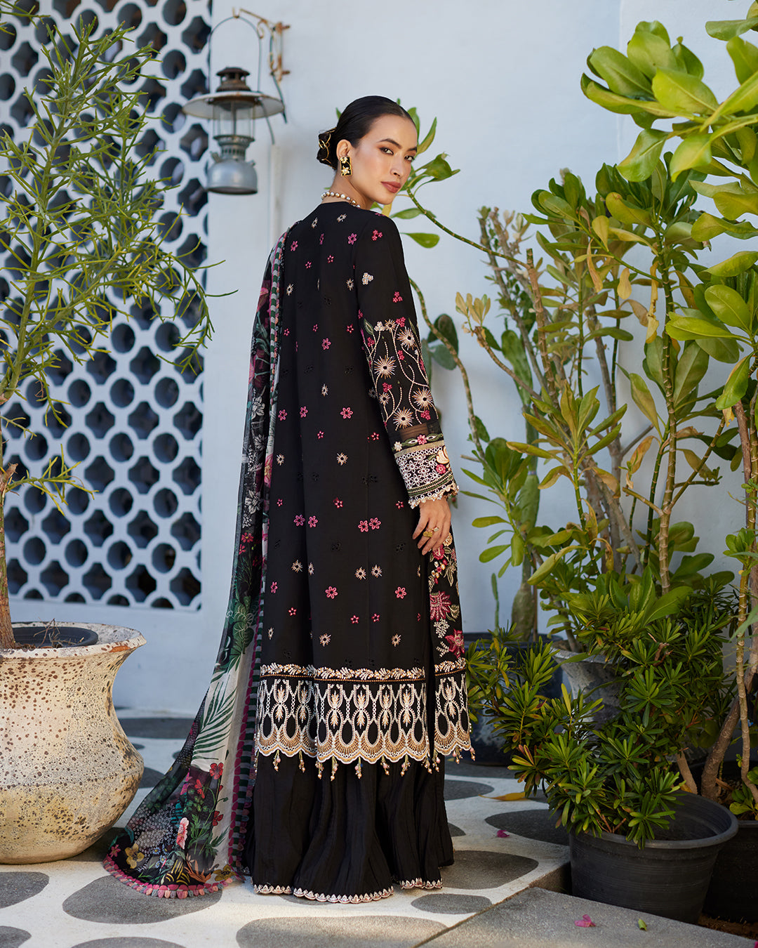 Faiza Saqlain Liliana Luxury Lawn 2024 | Merle - Mirha Fashion