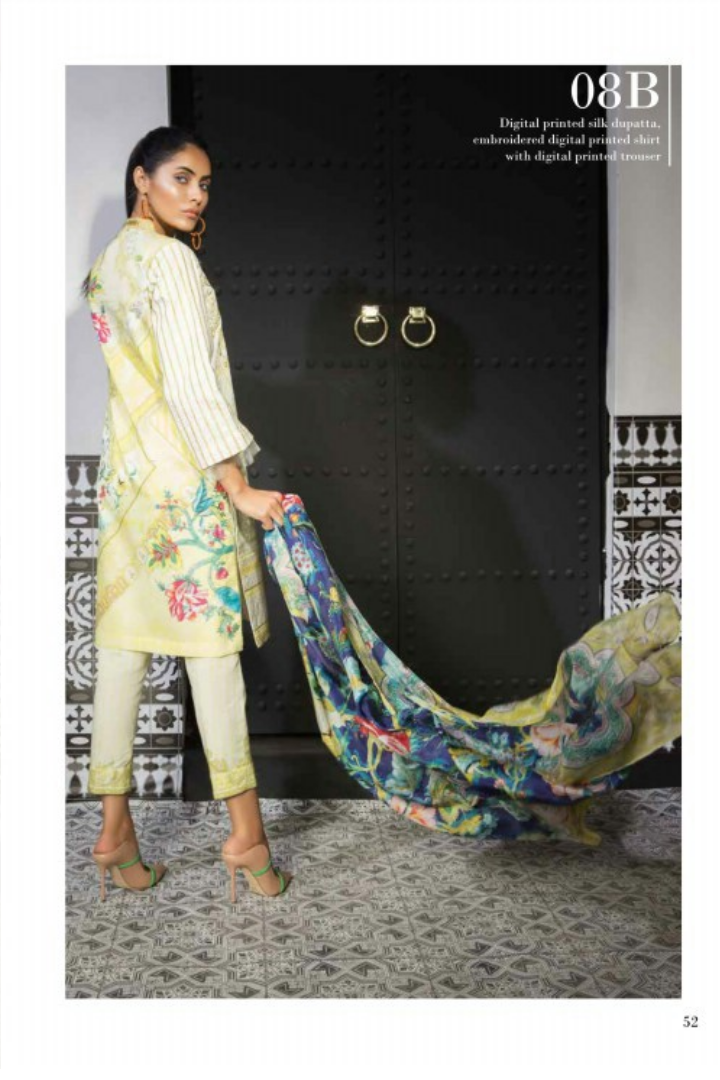 Al Zohaib Mahgul Luxury Lawn Ready To Wear | D-08B - Mirha Fashion
