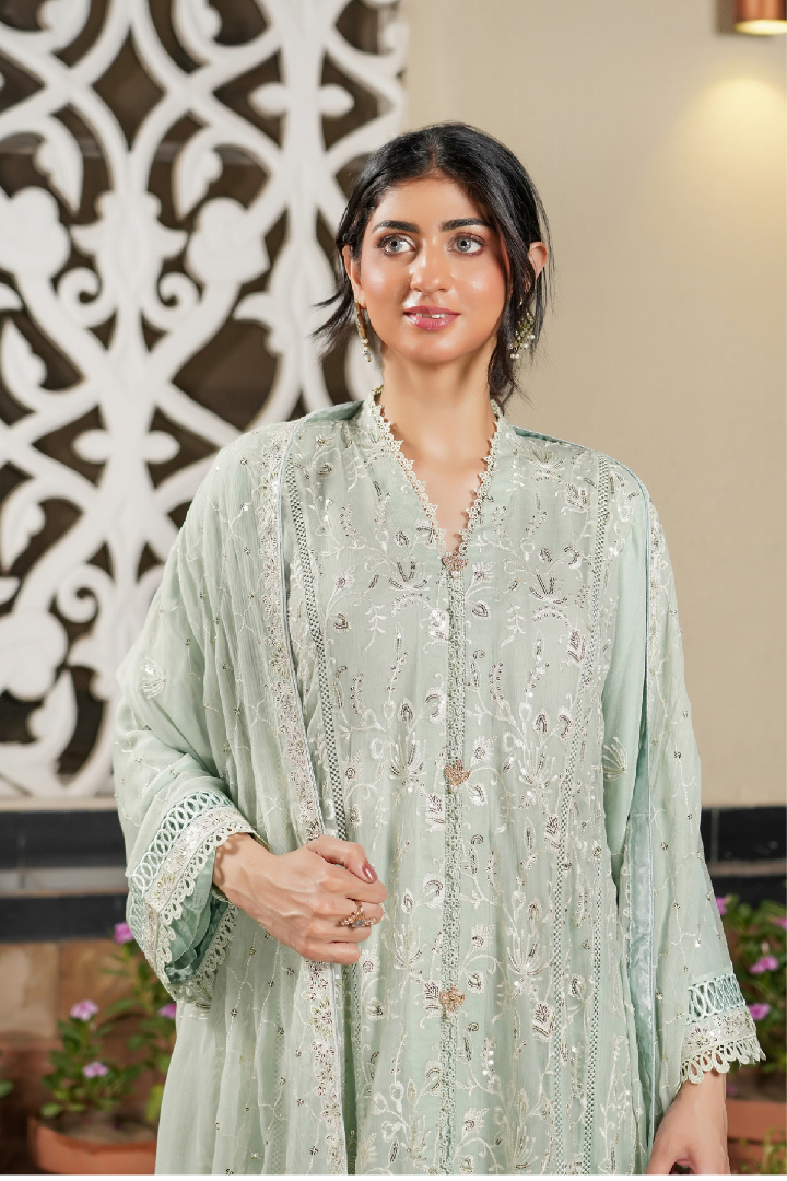 Agha Noor Luxury Gowns Afsanay Ready to Wear Collection | Light Green