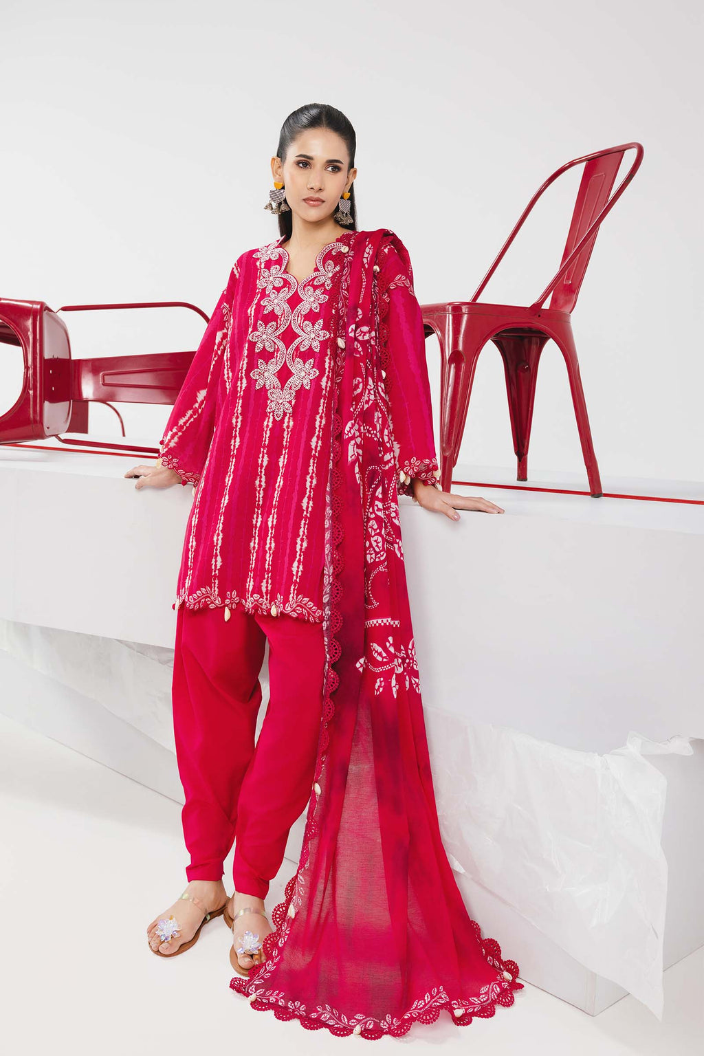 Maria B Mbasic Spring Summer Unstitched Collection | MB-CUSV13-14-A - Mirha Fashion