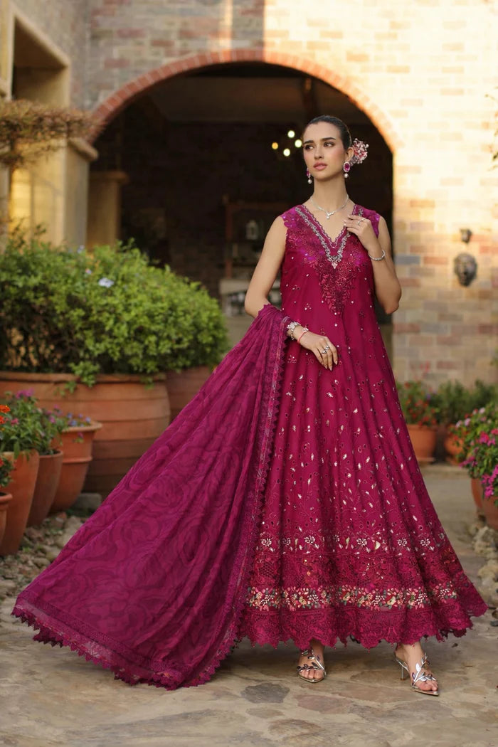 Noor By Saadia Asad Luxury Eid Handwork Schiffli Laserkari Collection 2026 | D6A-ZELINA - Mirha Fashion