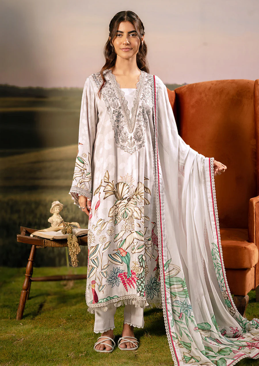 Maria B. MBasic Fall 2025 Collection – 3 Piece Unstitched Suit | 05A