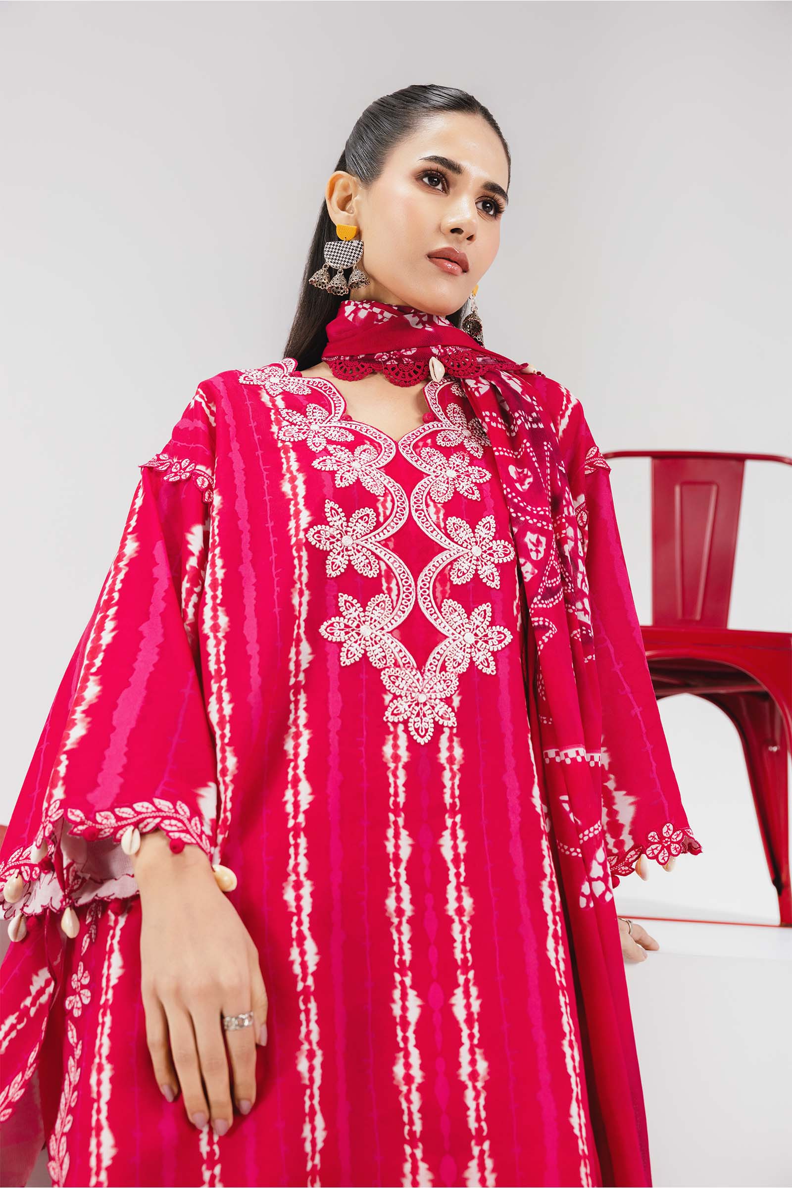 Maria B Mbasic Spring Summer Unstitched Collection | MB-CUSV13-14-A - Mirha Fashion