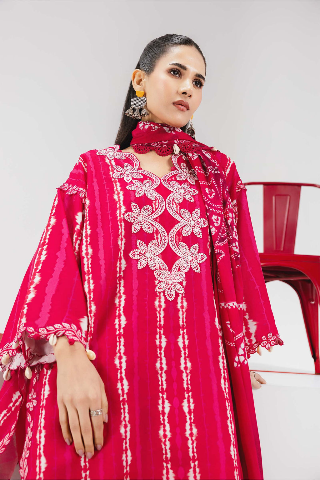 Maria B Mbasic Spring Summer Unstitched Collection | MB-CUSV13-14-A - Mirha Fashion