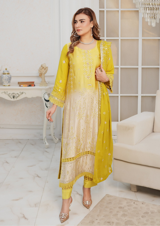 Agha Noor Silk Ready to Wear Collection Nov-2025 | Yellow