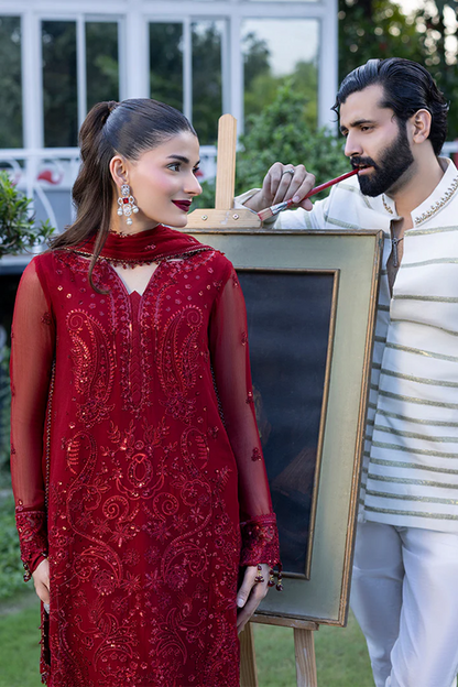 Manahil Lakhani Lamhae Festive 3 PCS Unstitched Collection 2025 | Roselyn