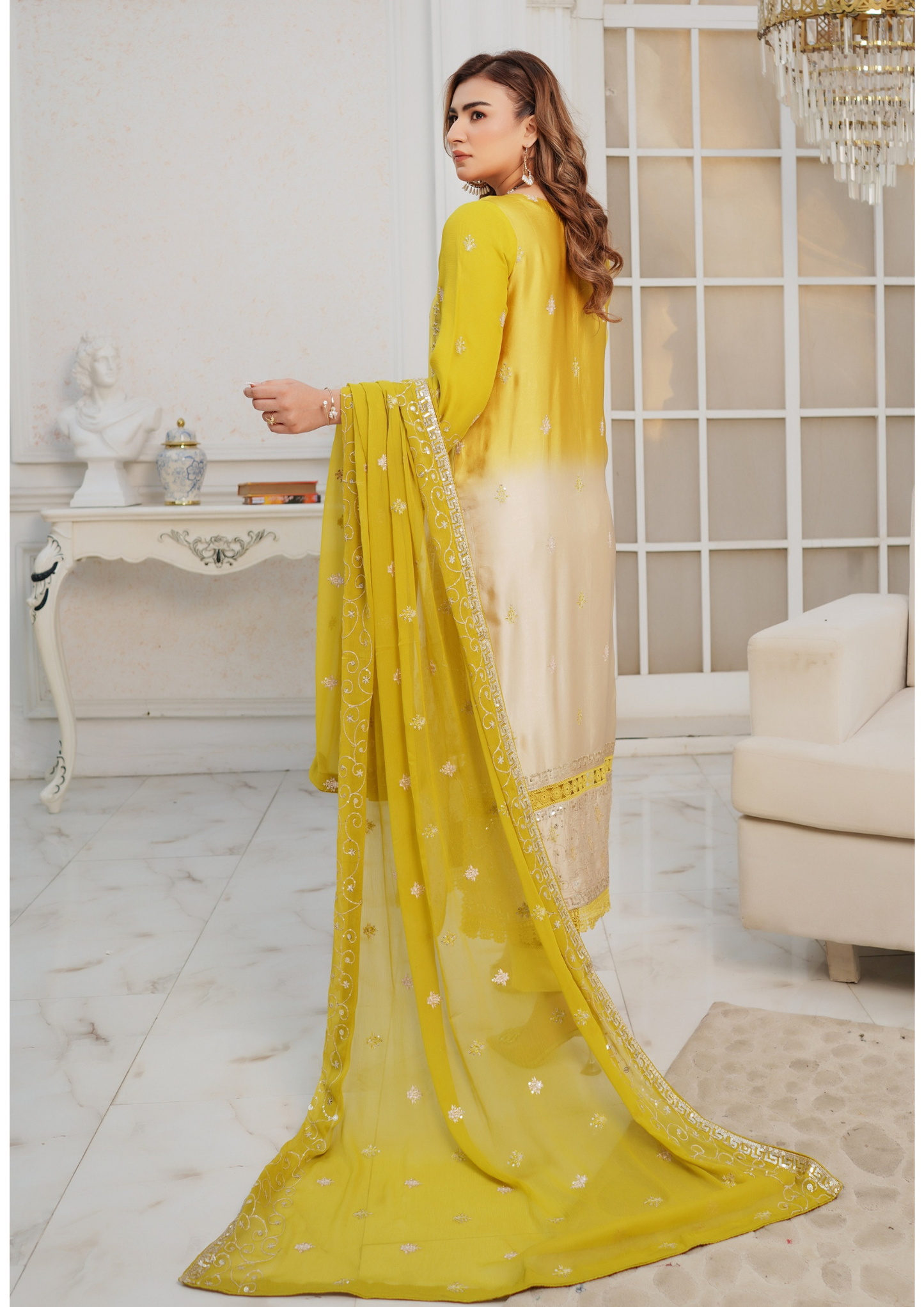 Agha Noor Silk Ready to Wear Collection Nov-2025 | Yellow