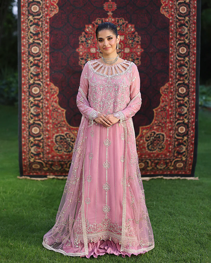 Roheenaz Aangan Chiffon Unstitched Collection 25 RUNCH250105 | Naaz