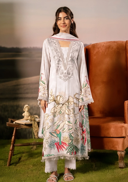 Maria B. MBasic Fall 2025 Collection – 3 Piece Unstitched Suit | 05A